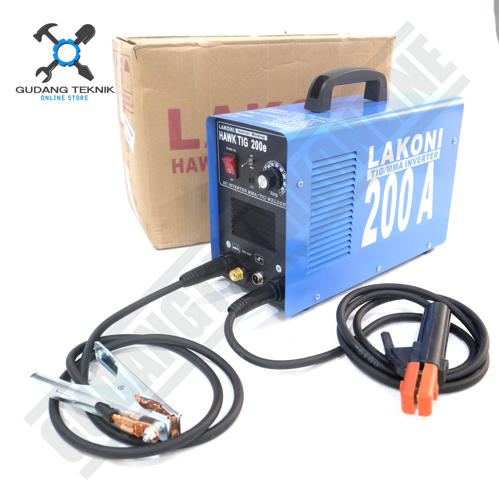 Mesin Las Argon TIG MMA LAKONI TIG200E / Travo Las Inverter Trafo Mesin Las Listrik Tig 200E 200 LAKONI