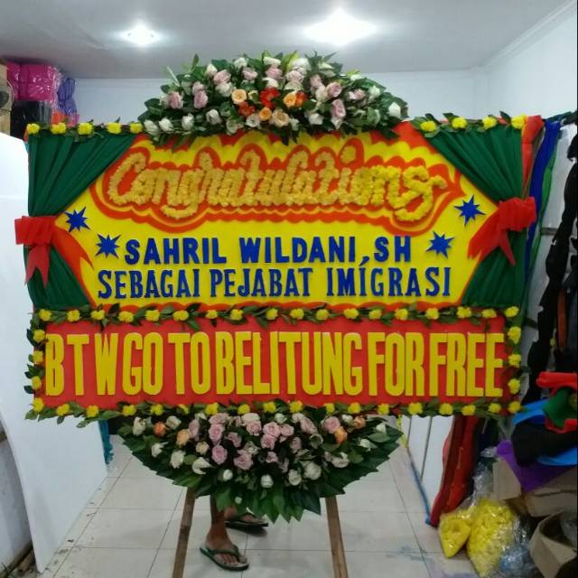 

PAPAN KARANGAN BUNGA UK. 1,25 x 2m