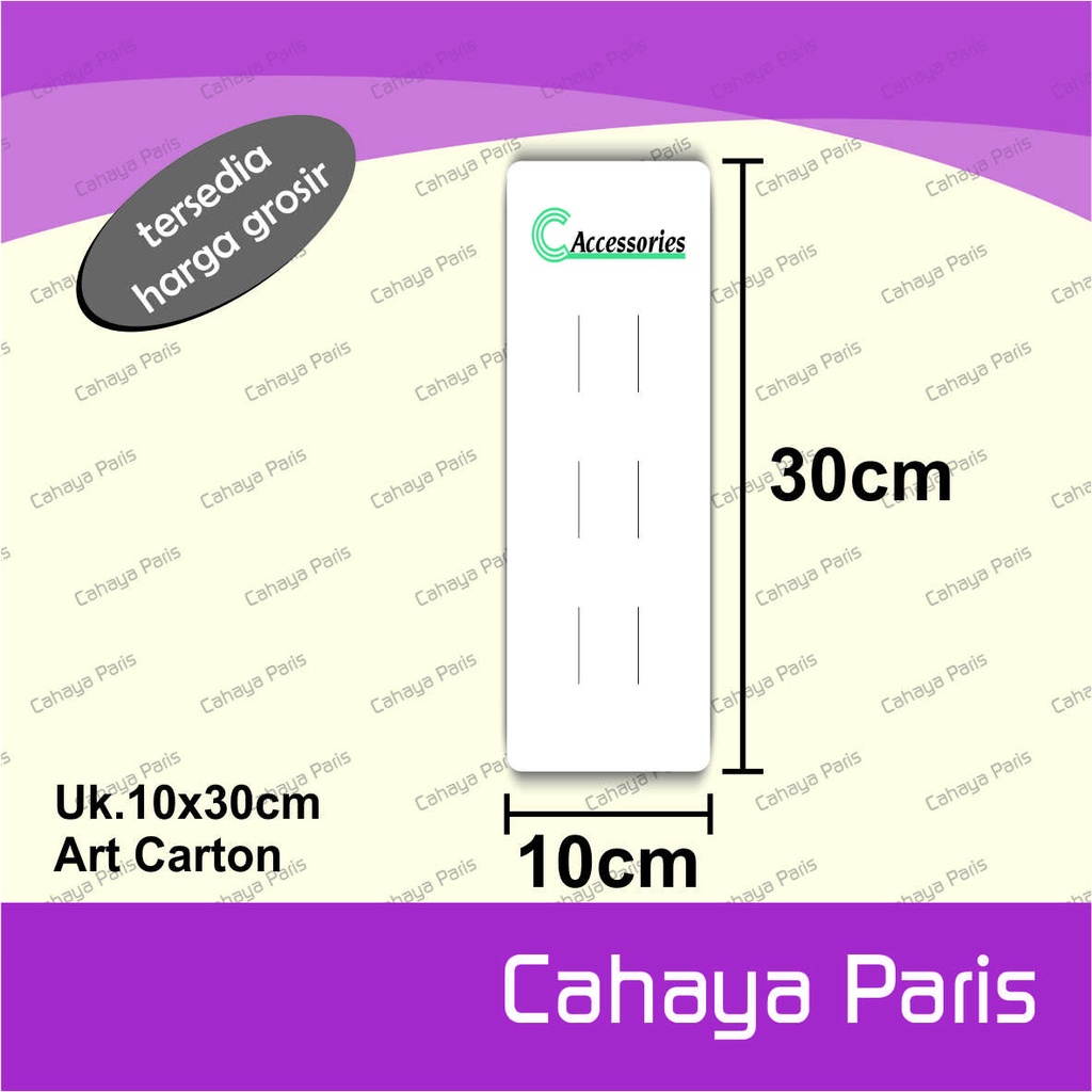 

Hangtag Jepit Rambut 10x30cm