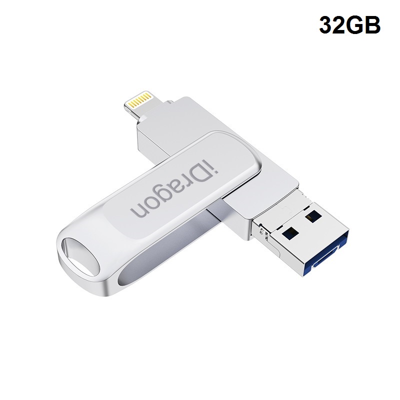 AKN88 - iDRAGON U013A - 3-in-1 Mini USB OTG Flashdrive 32GB Capacity