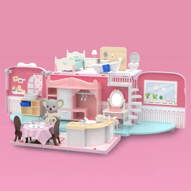 TAO Mainan Anak Koala Bus Touring Doll House