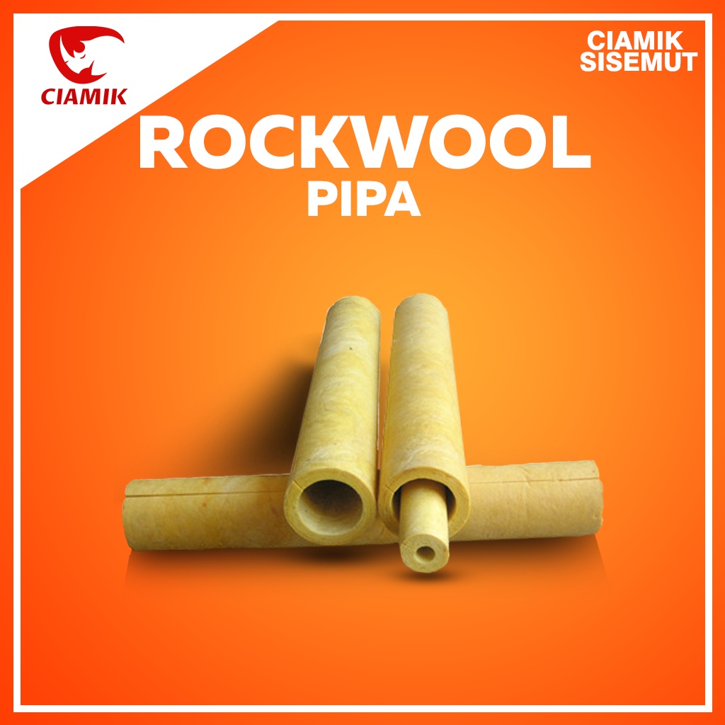 Jual Rockwool Pipe / Pipa Rockwool Tebal 2 Inch Diameter 1/2" , 3/4 ...