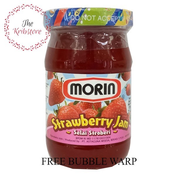 

MORIN Selai Roti Strawberry Nanas Jam Toples 170 gr