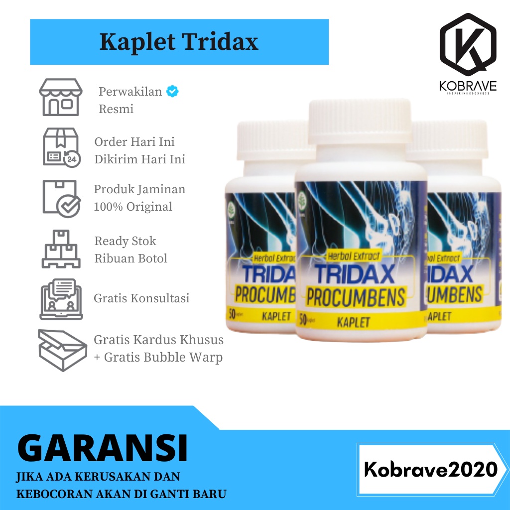 TRIDAX PROCUMBENS KAPLET - Obat Herbal Nyeri Sendi dan Asam Urat Terbaik