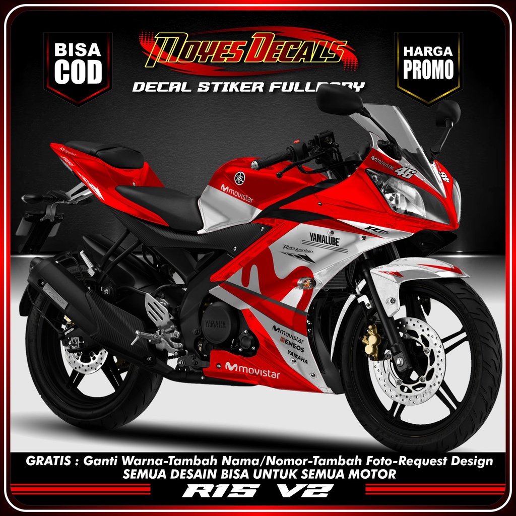 decal r15 v2 decal motor r15 v2 decal yamaha r15 v2 movistarr