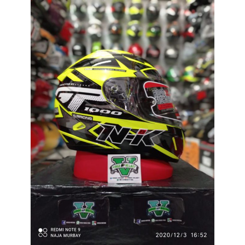 NHK GP1000 SE# STAR YELLOW FLUO/DOUBLE VISOR