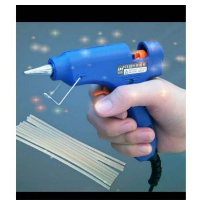 ALAT TEMBAKAN GLUE GUN PW89-60W + 10 PCS LEM BAKAR / LEM LILIN