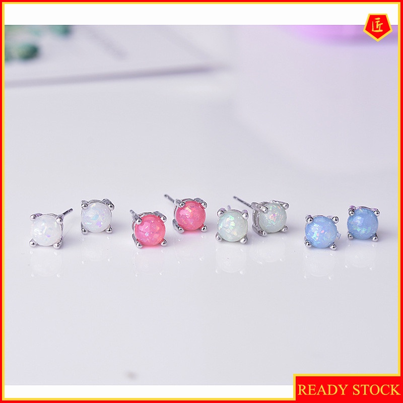 [Ready Stock]Simple Color Opal Earrings