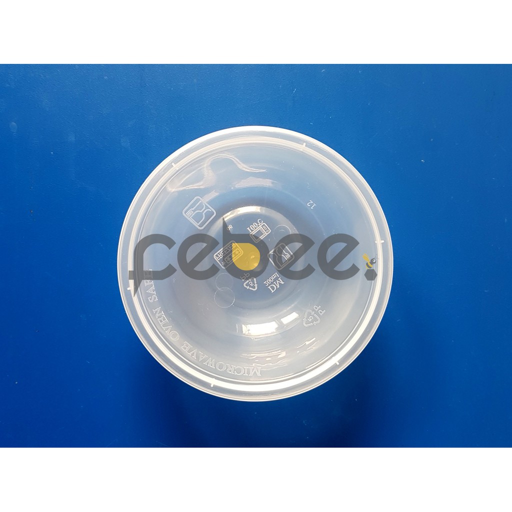 Thin Wall Mangkok Plastik Food Container Cup Puding Pudding Microwave 200ml