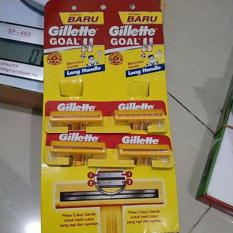 Silet Gillette goal II kuning per pcs.