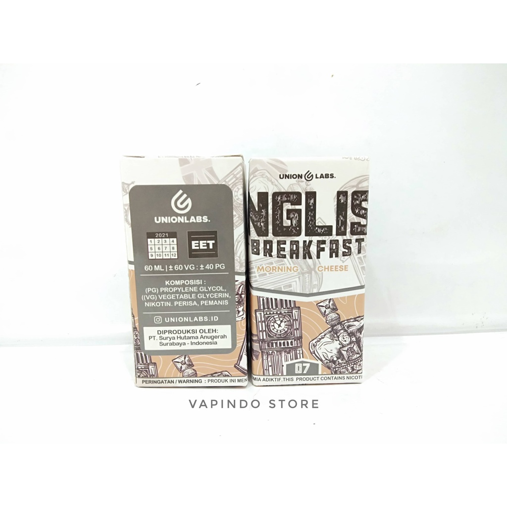 NIC 7MG ENGLISH BREAKFAST V4 MORNING CHEESE 60ML BY UNIONLABS