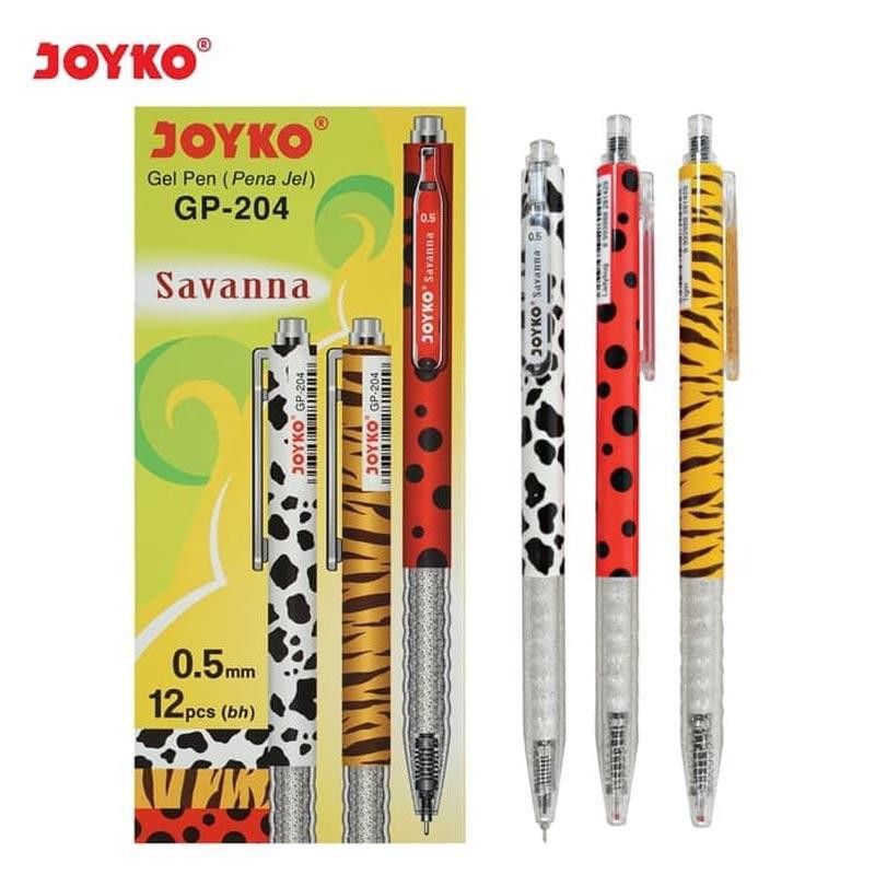 

Pulpen Gel Pen Savanna Joyko [GP-204/12 pcs] / Ballpoint Pena Pen [0.5 mm/1 Pack]