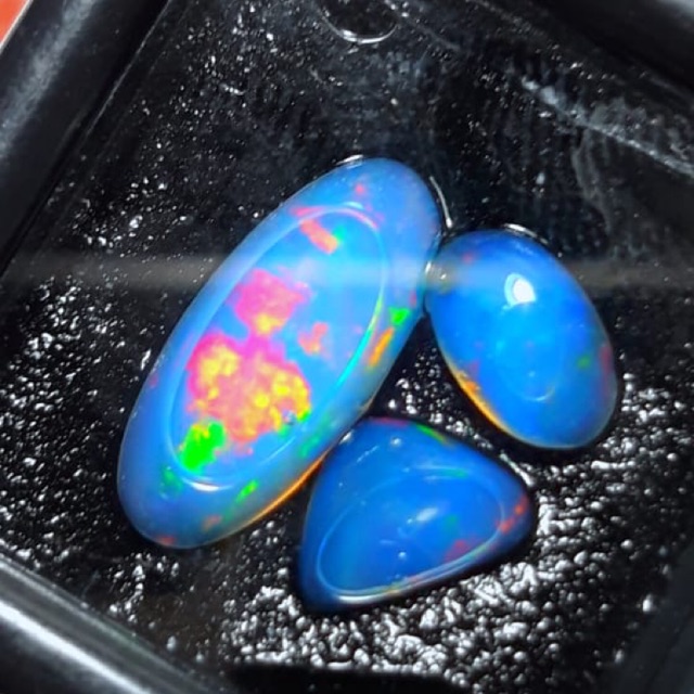 Batu black opal kristal asli banten