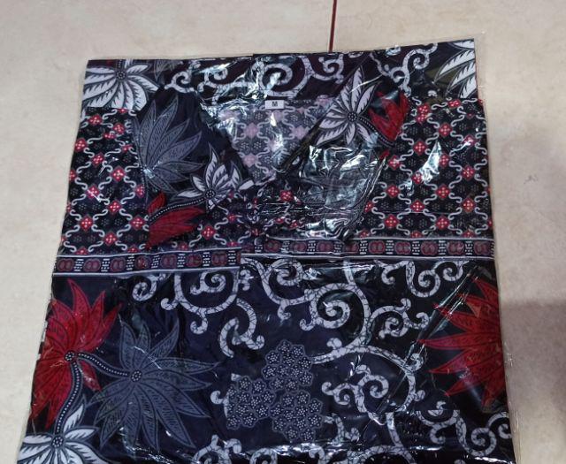 Hot Item Kemeja Hem Batik Pria Pekalongan Terfavorit Lengan Pendek Size M L Xl