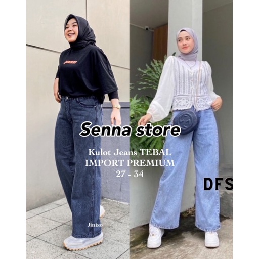 SENNA - HIGH WAIST KULOT JEANS PREMIUM