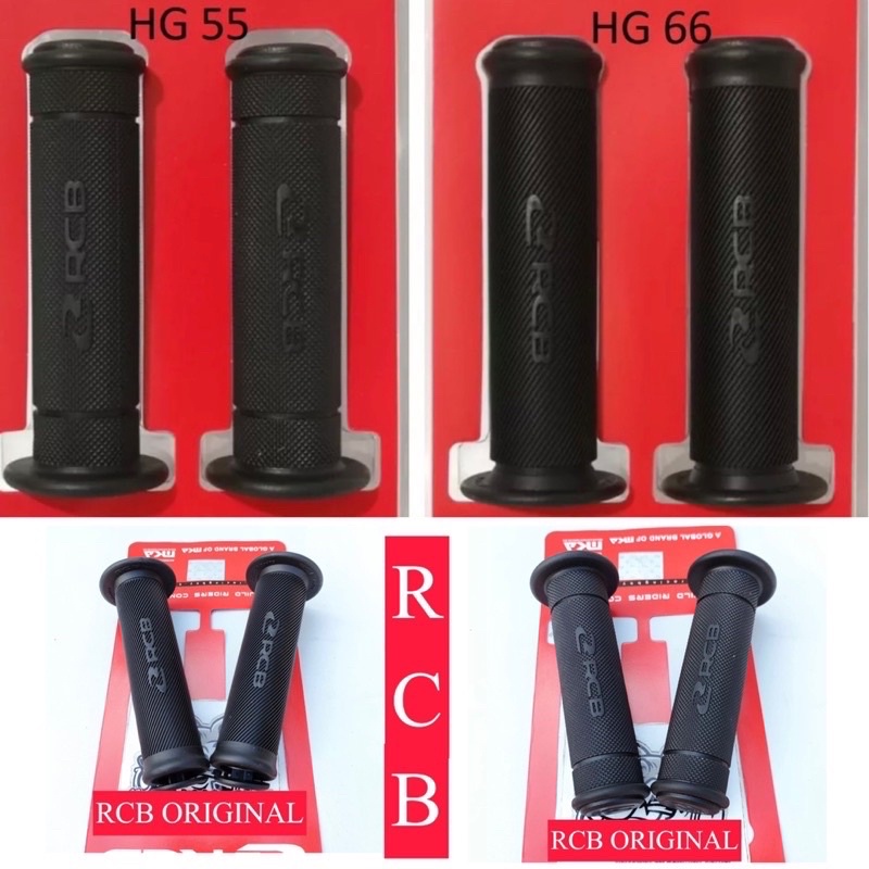 HANDGRIP HANDFAT RCB ORIGINAL 100% UNIVERSAL SEMUA MOTOR PCX NMAX LEXI BYSON SUPRA REVO FINO XEON VARIO BEAT SCOOPY VESPA AEROX RXKING NINJA R15 R25 R15V3 ZX25R DLL