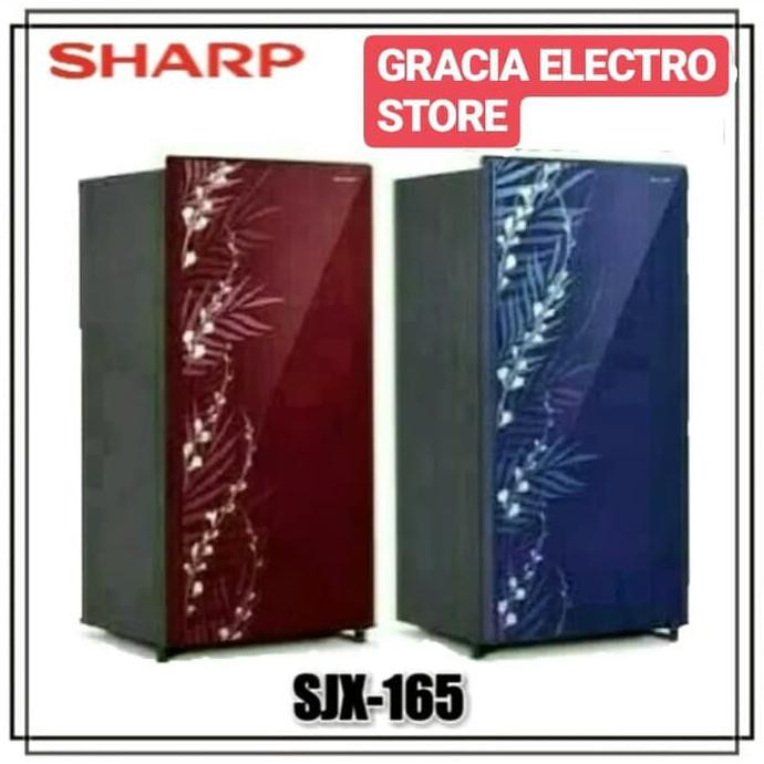 Kulkas Sharp Sjx165 - Sjx165 - Kulkas 1 Pintu - Glass Door - Promo Celosias