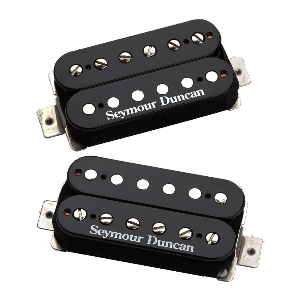 Seymour Duncan Pickup SH-4 / SH-2 Set Hot Rodded Humbucker - Hitam 11108-13-B