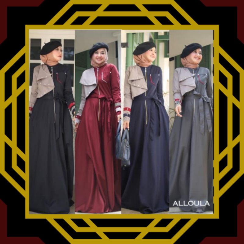 FASHION 2022  ALLOULA by AMBIGU IRWINOV  ✔ BUTIK BAJU GAMIS REALPICT BUSANA MUSLIM LEBARAN MURAH ORI
