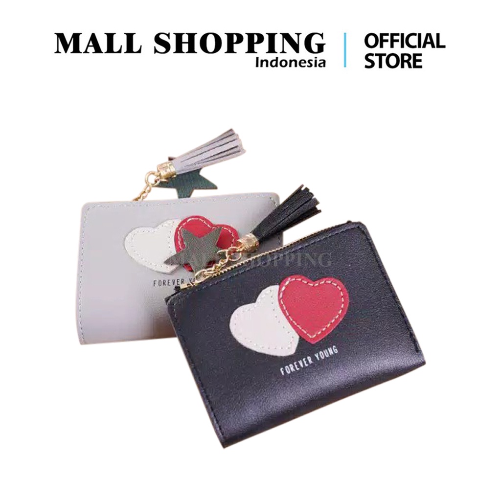 (COD) DOMPET LIPAT PENDEK/MINI DOMPET WANITA IMPOR MALLSHOPPING
