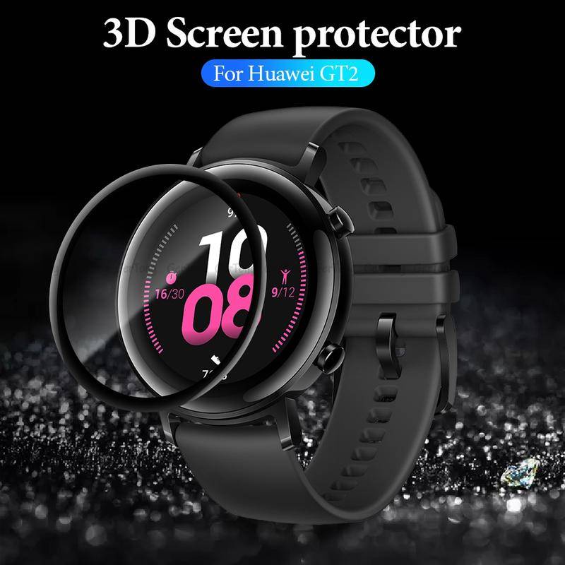 Pelindung Layar Tempered Glass 3D Untuk Huawei watch 3 Pro GT2 2e 3 42mm 46mm GT Runner Curved Smart watch 2 42mm 46mm GS3