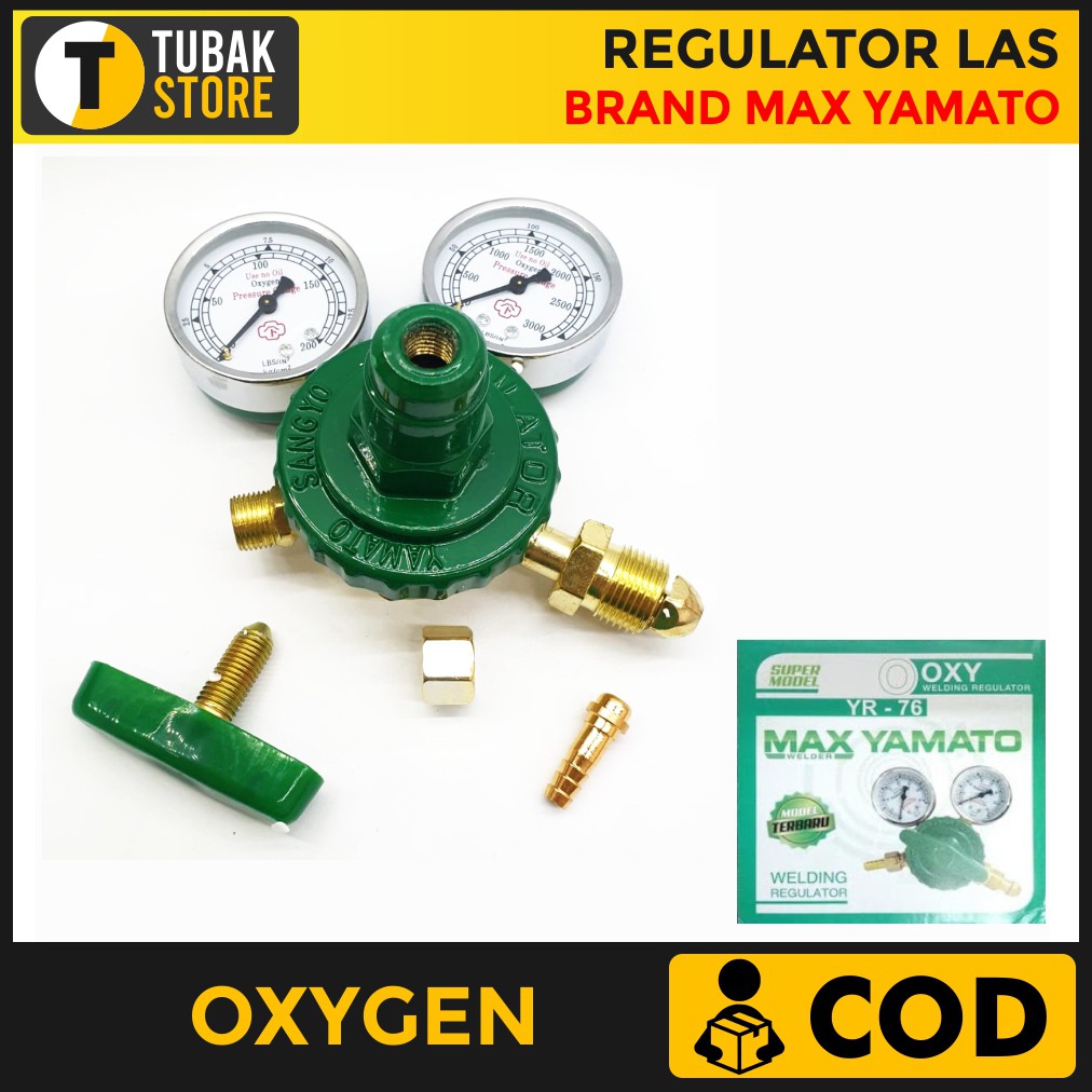 Regulator Las Oksigen Max Yamato Tabung Gas Oxygen Welding ORIGINAL YAMATO