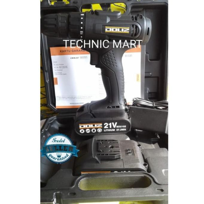 Bor Baterai/Cordless Drill 21V Doliz BD 618 (Dewalt/Stanley/Bosch)