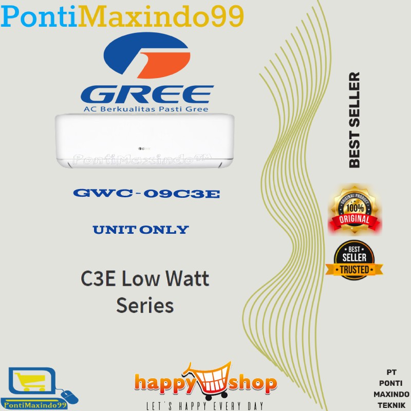 AC GREE 1PK GWC-09N1/I UNIT ONLY