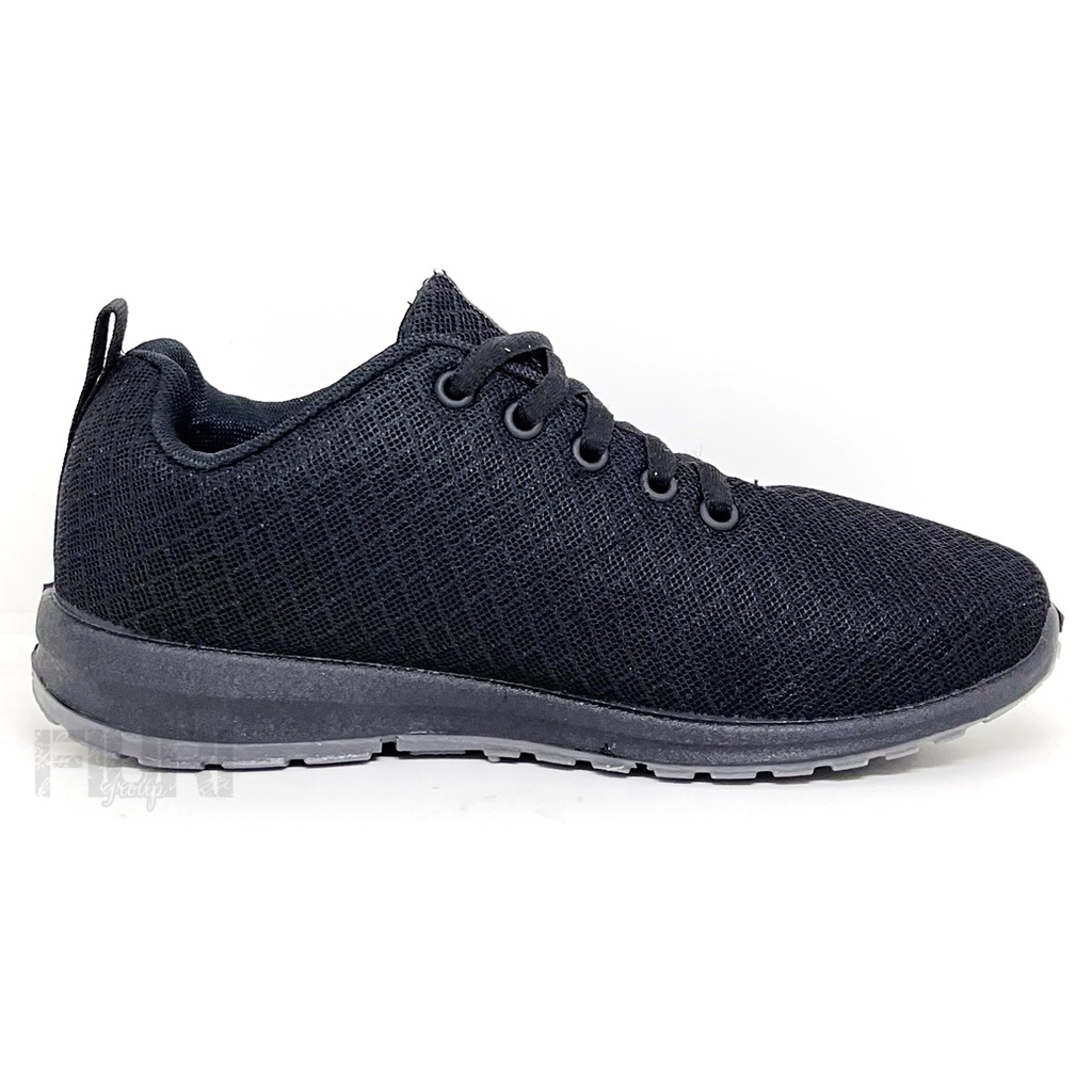 FIURI - ANDO ORIGINAL - BSC SIP 33-43 FULL HITAM - SEPATU SNEAKERS SPORT KANVAS SOL KARET WANITA PRIA - SEPATU KETS TRENDY ANAK PEREMPUAN LAKI-LAKI - SEPATU OLAHRAGA LARI FITNES SENAM KERJA KULIAH SEKOLAH SD SMP SMA BERTALI CEWEK COWOK MURAH PROMO DISKON