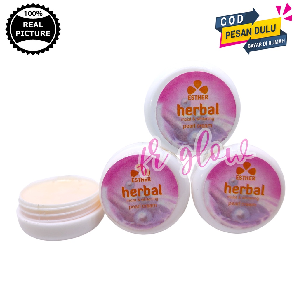 Esther Herbal Pearl Cream 3 Pcs ( Pencerah wajah - Penghilang flek & Jerawat )