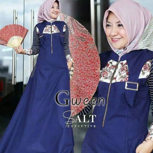 ( PROMO FLASH SALE ) GWEEN DRESS MAXY /MOSCREPE