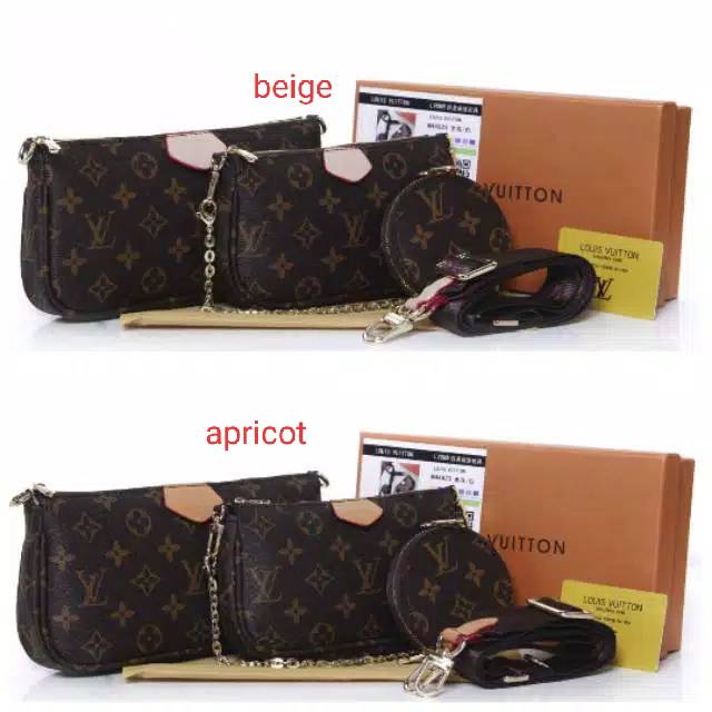 PROMO ❤️ Lv Multi Pochette Set Crossbody + Box 44823 (Ada No) Seri Semprem Authentic