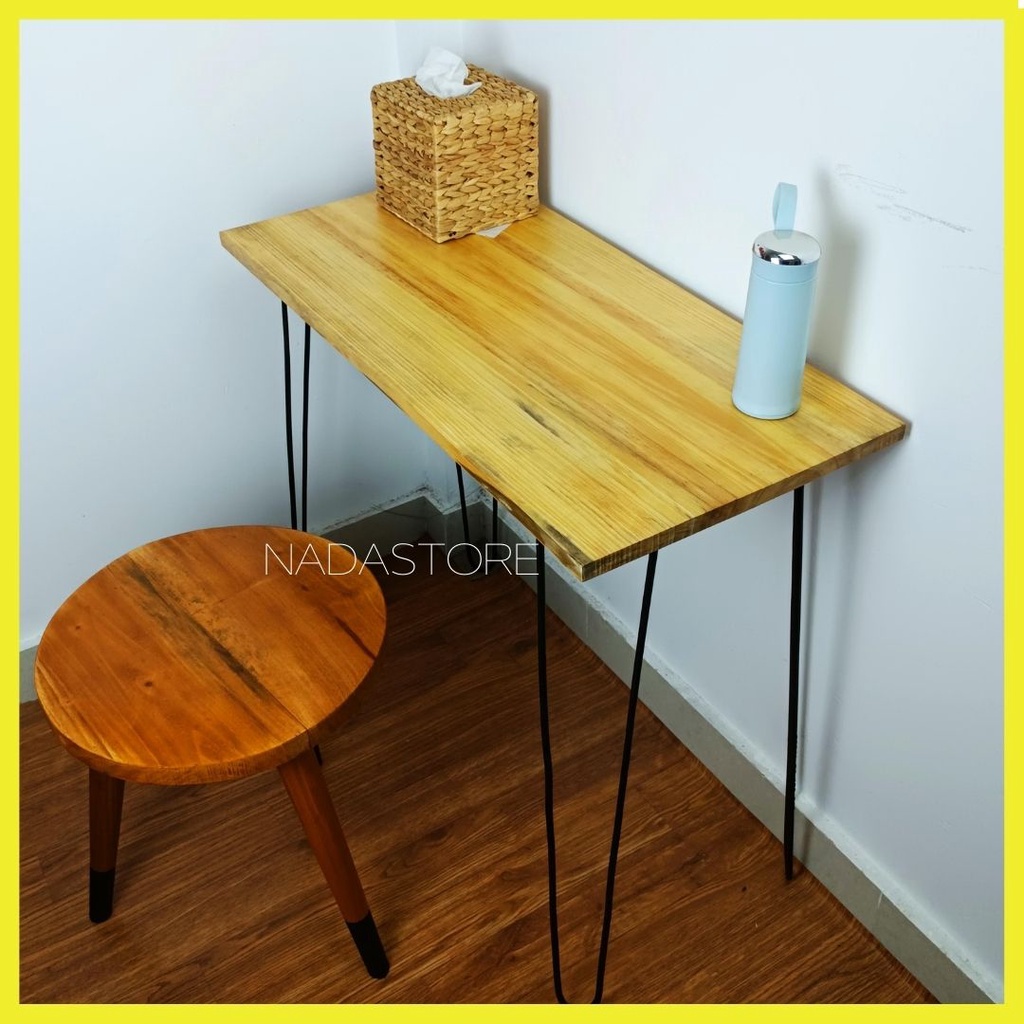 NADASTORE - Meja Belajar Laptop Minimalis Kerja Makan Tamu Kantor TV Hairpin Rias Coffee Table