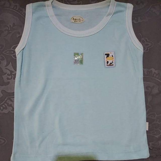 Hachi 3 pc singlet anak bayi 2m by sd 5 y polos warna