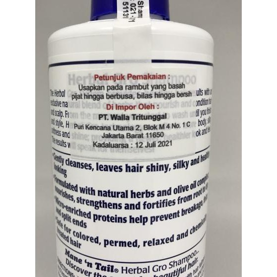 DIJUAL㊛ Mane n Tail Herbal Gro shampoo - Langsung Order