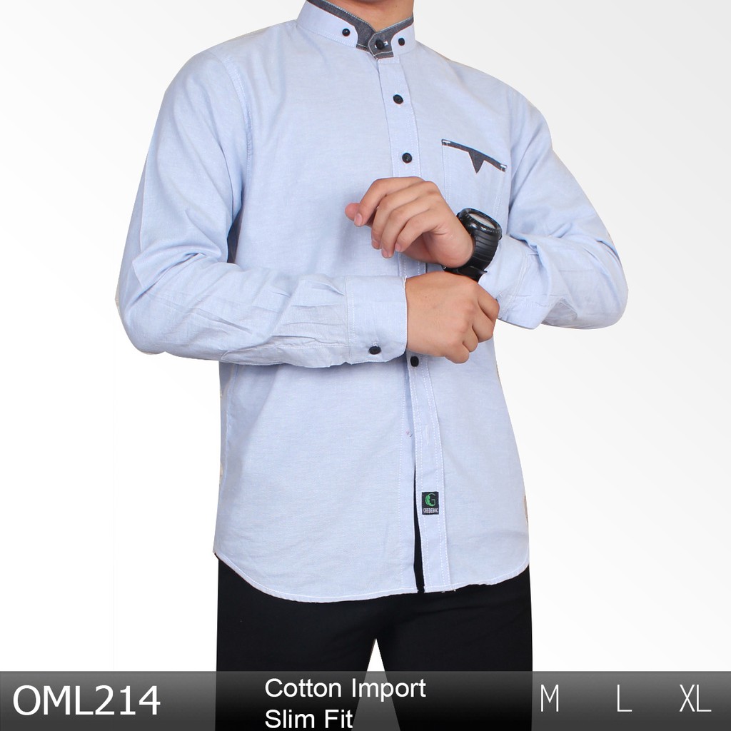 BAJU KOKO MUSLIM LENGAN PANJANG KERAH SHANGHAI MODERN BAJU KOKO MUSLIM LENGAN PANJANG KERAH SHANGHAI MODERN