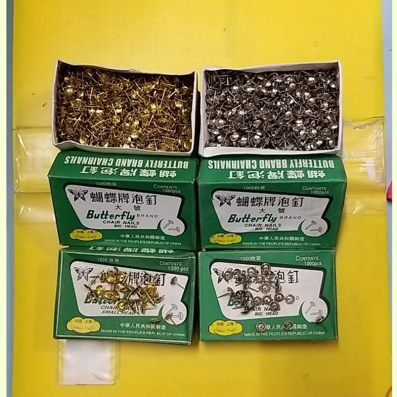 PAKU PAYUNG WHITE/PAKU TINDIS PINES EMAS MERK BUTTERFLY ISI 1000BJ