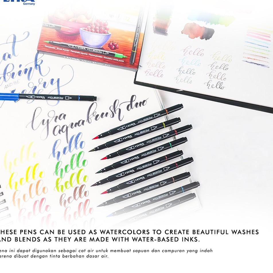 

[RB285] [BMS Surabaya] LYRA Brush Pen / Aqua Brush Duo Set 6 Shopee 2020