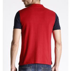 Kaos Polo Pria PREMIUM Black Red Shirt Bahan Lacoste Murah   Kaos Polos Kerah Pria   Baju Berkerah