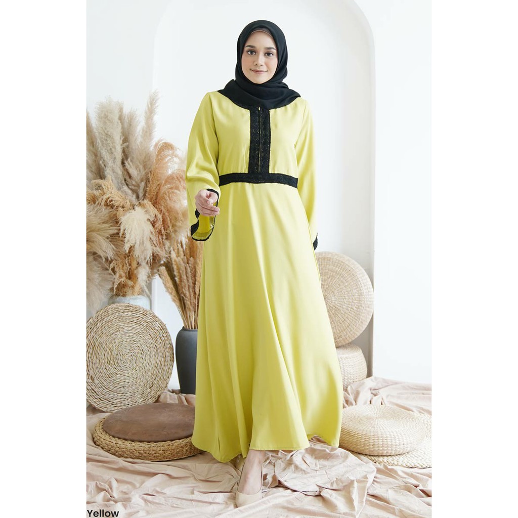 Gamis Renda Brukat Aulia Dress Wanita