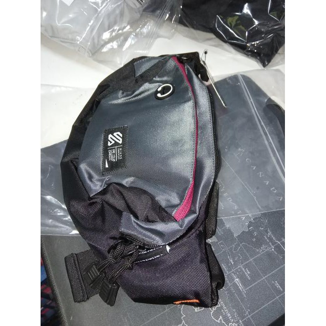 Waistbag Pria  Tas Pinggang  Warna Hitam Original Kuzatura