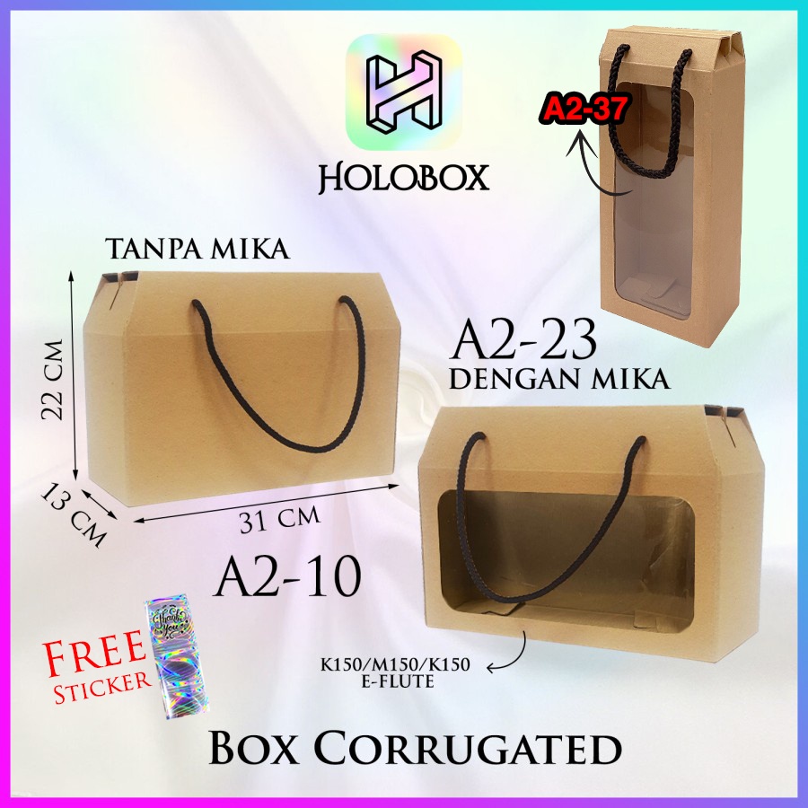 

Gable/Dus/Kotak Polos/Packaging/Corrugated/Serbaguna Uk.31x13x22.5