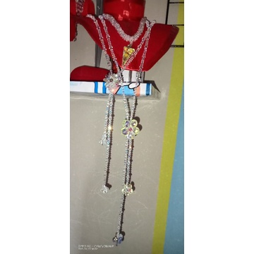 kalung hijab full Crystal Swarovski asli Austria original
