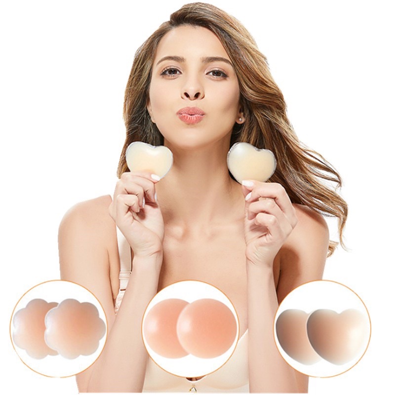 Silicon Nipple Cover - Reusable Self Adhesive Silicone Breast Bra