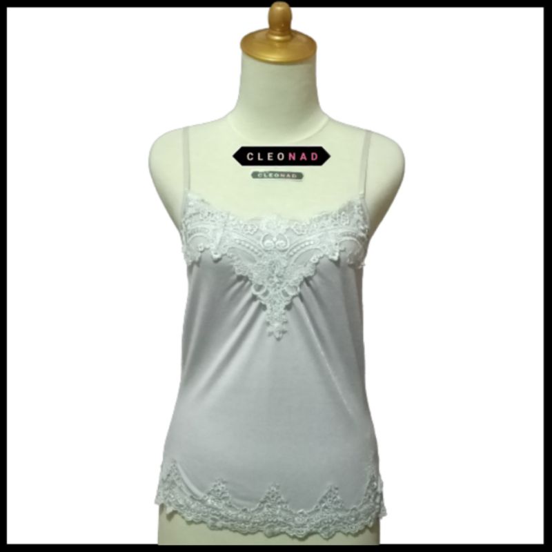 TANK TOP RENDA GLITER PRELOVED SECOND