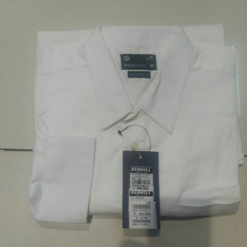 benhill kemeja Lengan panjang putih