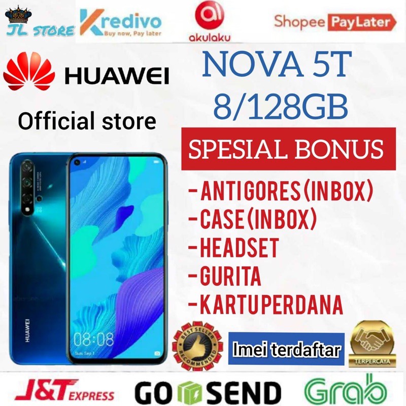 HUAWEI NOVA 5T 8 128GB GARANSI RESMI  INDONESIA Shopee  