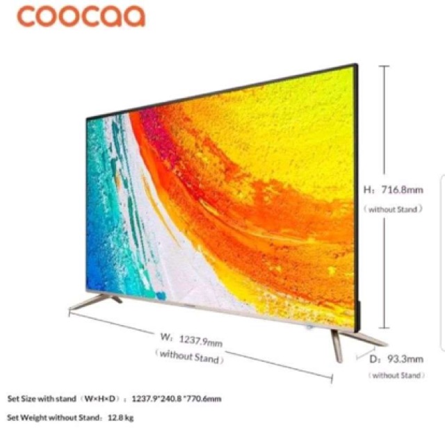 COOCAA LED TV 50 inch 50S5G ANDROID SMART UHD 4K - GARANSI RESMI 3 THN