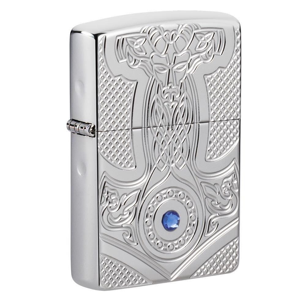Zippo Original 49289 Medieval Design Armor High Polish Chrome
