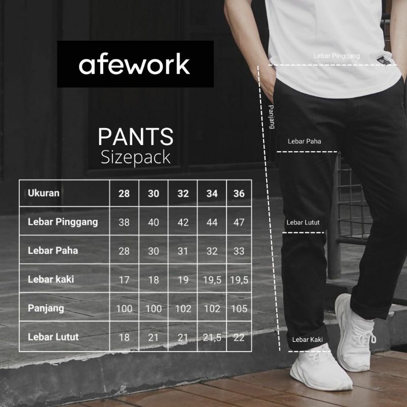 AFEWORK PANTS BAGUS